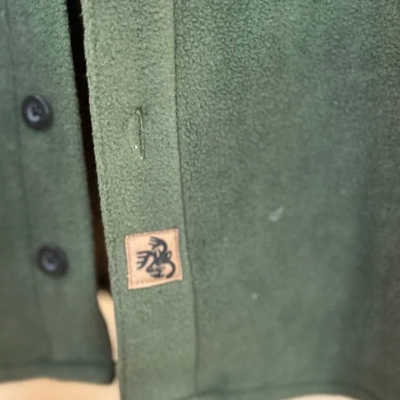 Legendary Whitetails‎ Men's Fleece Shirt Jacket Green Button Up LG - Picture 4 of 6